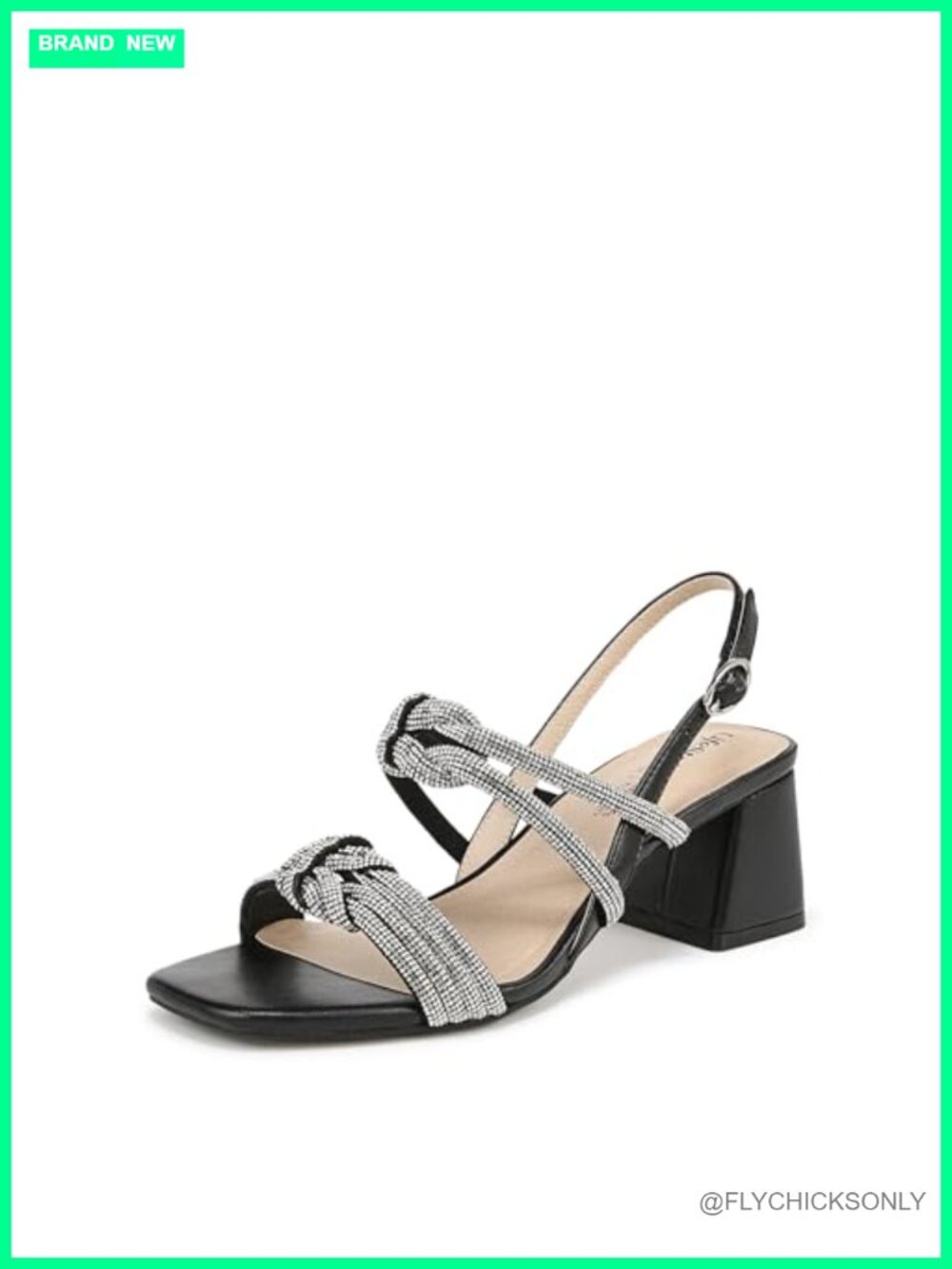 Women's Block Heel Slingback Sandal with Soft System Comfort
